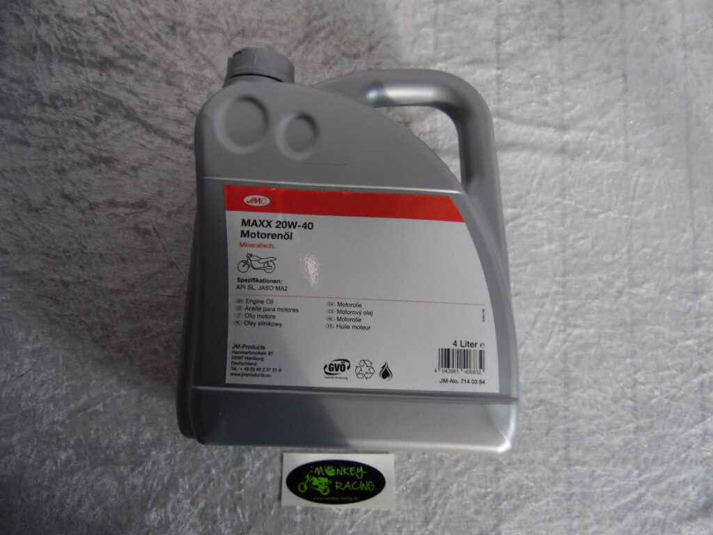 Motoröl JMC 4-T Motorrad Mineralöl 20W50  4 l