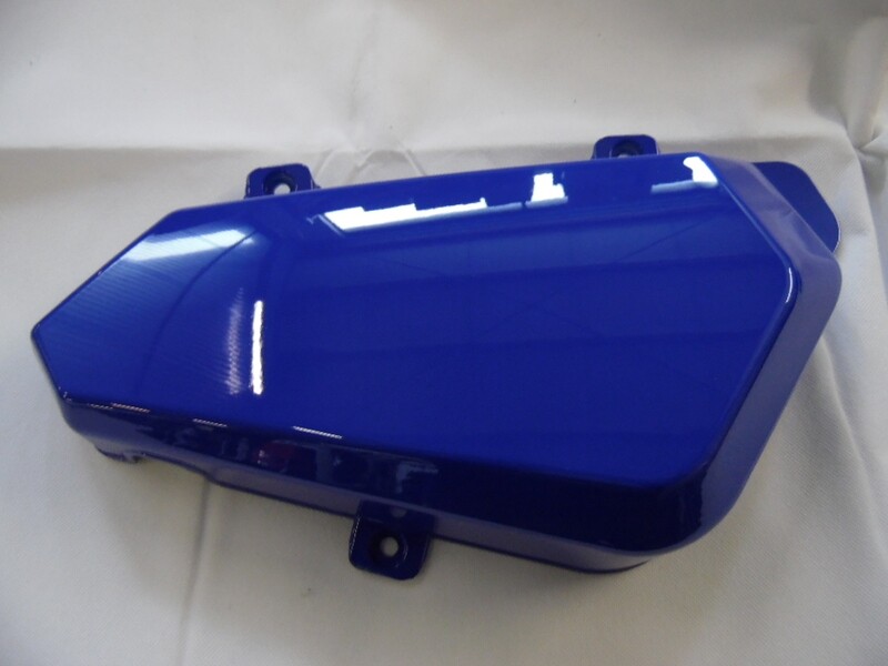 Seitendeckel T-Rex links blau