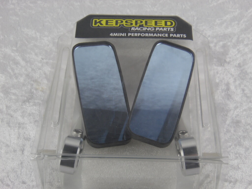 Spiegel Set CNC schwarz Alu Lenkerhalter (Lenkerenden)