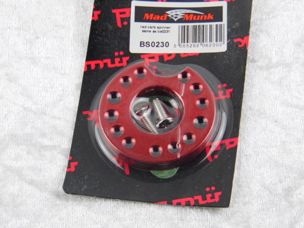 Vergaser Drehplatte 26mm rot