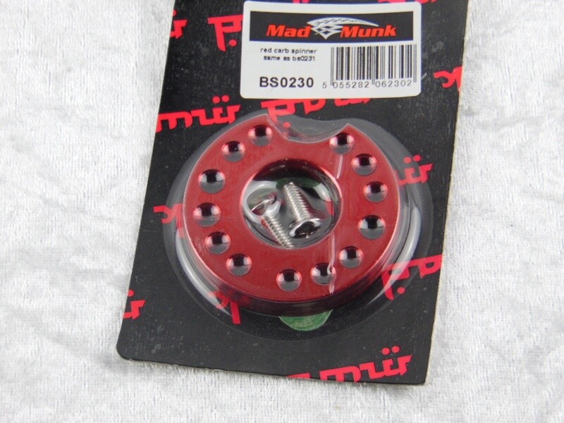 Vergaser Drehplatte 26mm rot
