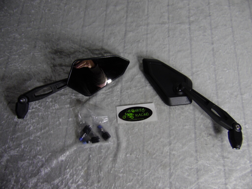 Spiegel Set universal scchwarz M8