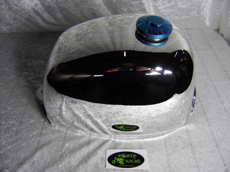 Tank SkyBongo Euro 3, für gr. Tankdeckel chrom