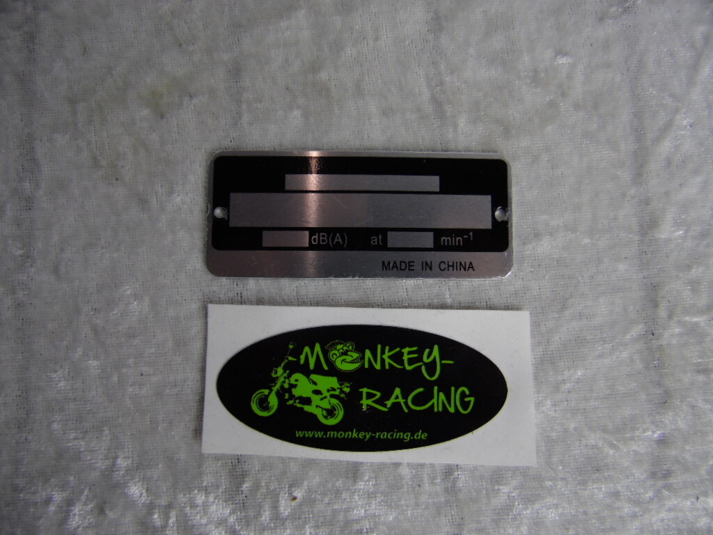 Typenschild blanco, vin plate