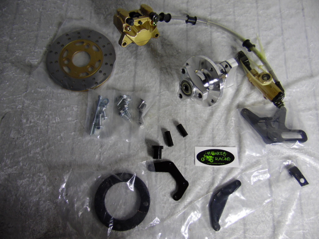 Bremsscheibenkit Monkey hinten 10&quot; kompl. m. Nabe u. allen Anbauteilen
