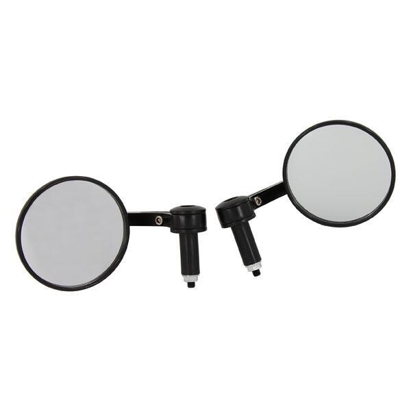 Lenkerenden Spiegel Set, schwarz (mit E-Nummer)