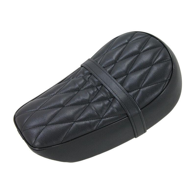 Sitzbank Monkey SkyMini new sport schwarz, Rautenmuster, mit schwarzen Keder