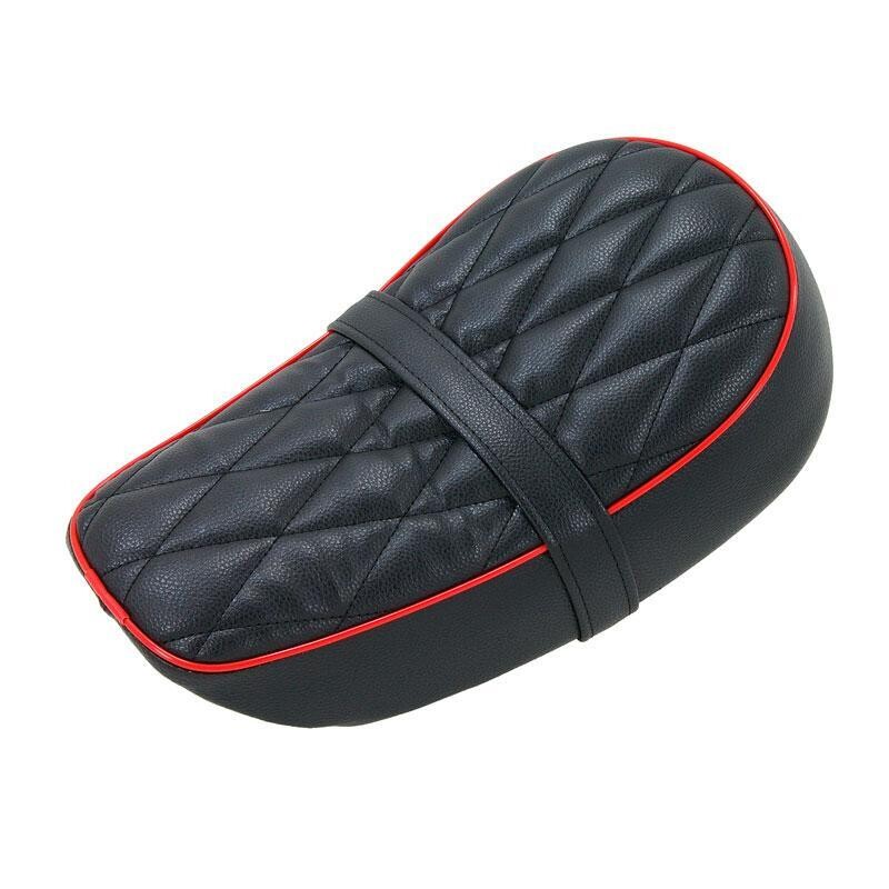 ​Sitzbank Monkey SkyMini new sport schwarz, Rautenmuster, mit roten Keder