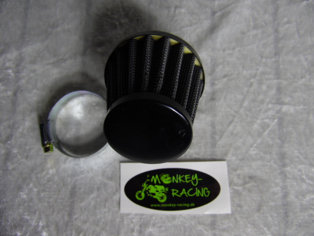Luftfilter 38 mm, schwarz offen