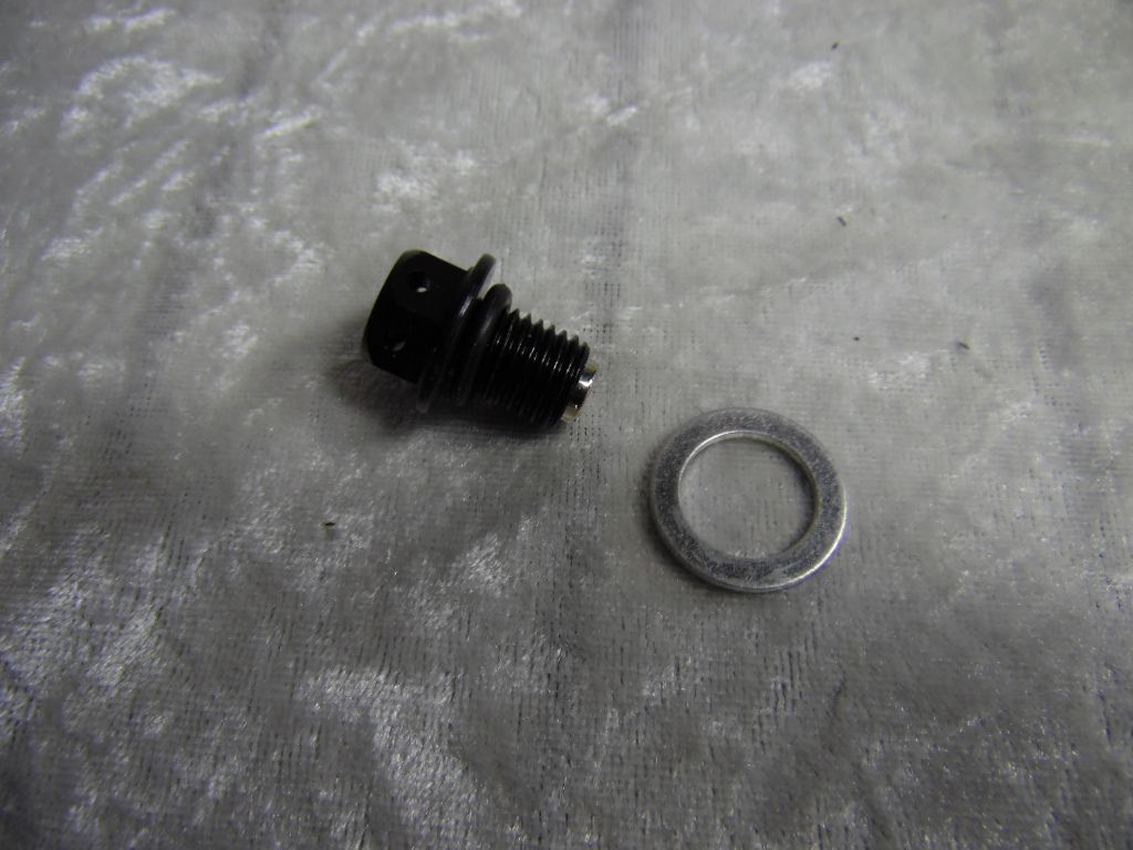 ​Ölablassschraube Alu mit Magnet​ schwarz
