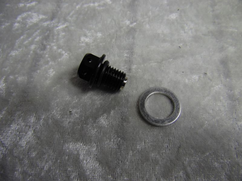 ​Ölablassschraube Alu mit Magnet​ schwarz