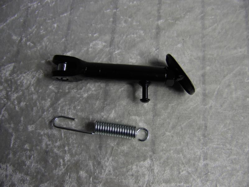 Seitenständer uni schwarz einstellbar (14-20cm)