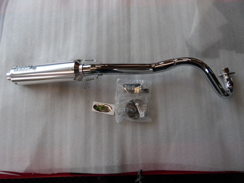 NHRC Auspuff Alu Dax obenliegend