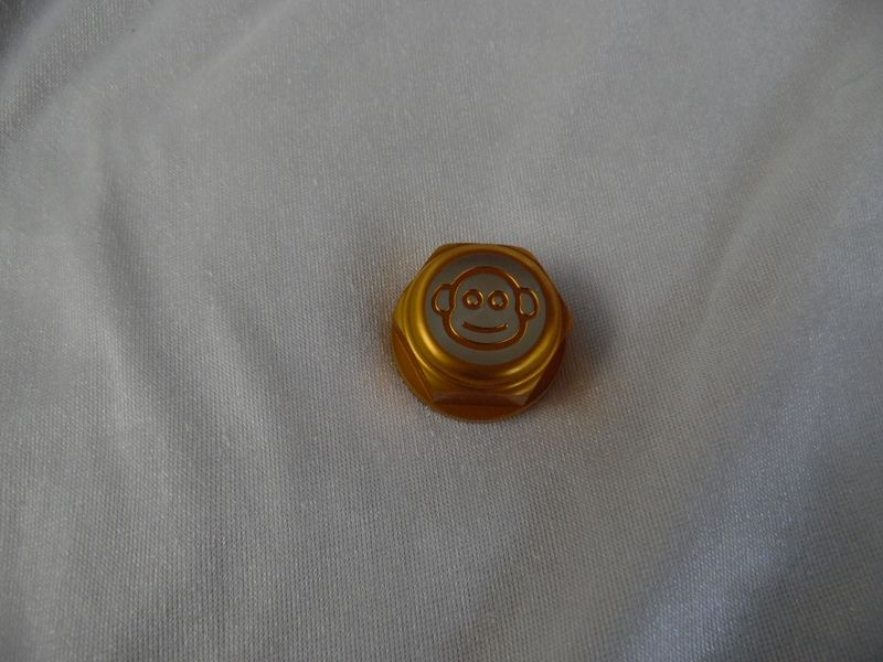 ​Zentralmutter Gabel Steuerkopfmutter Alu CNC Monkey gold
