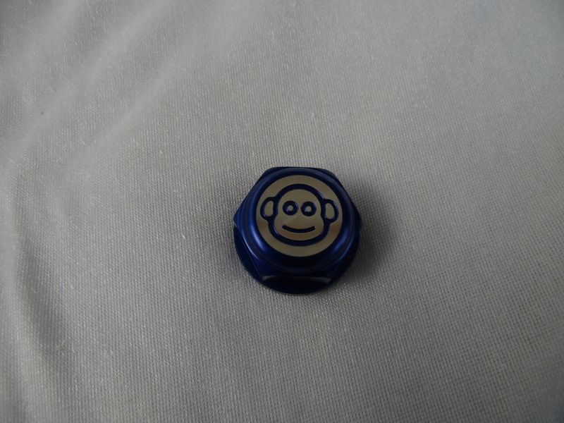 ​Zentralmutter Gabel Steuerkopfmutter Alu CNC Monkey blau