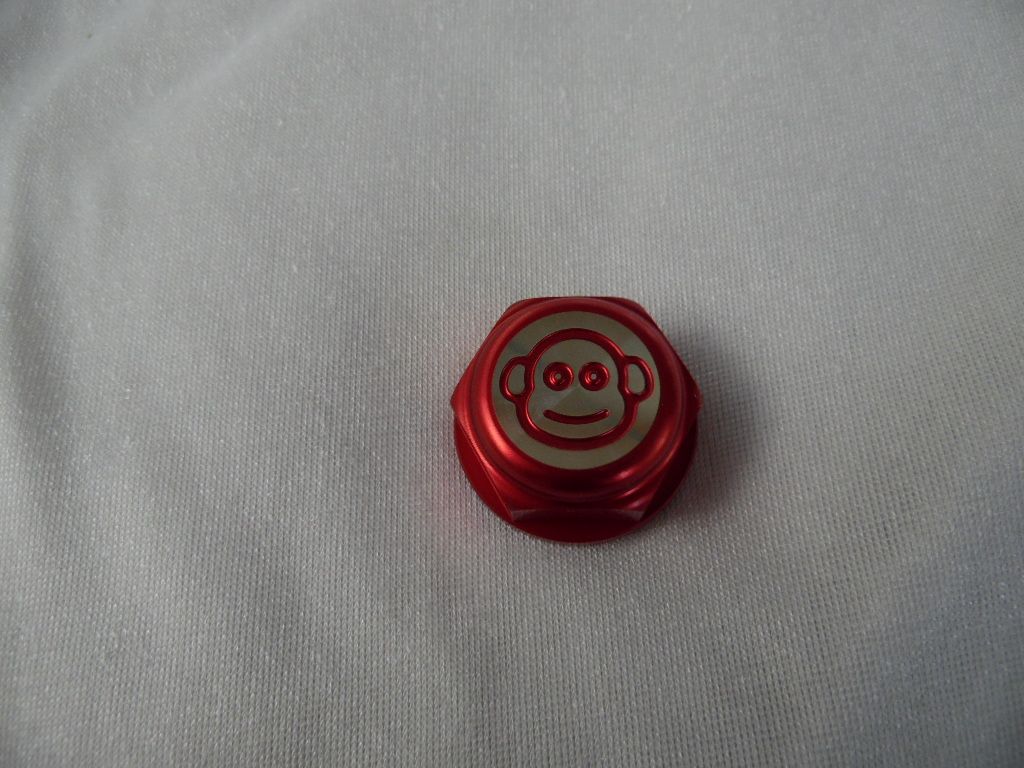 ​Zentralmutter Gabel Steuerkopfmutter Alu CNC Monkey rot