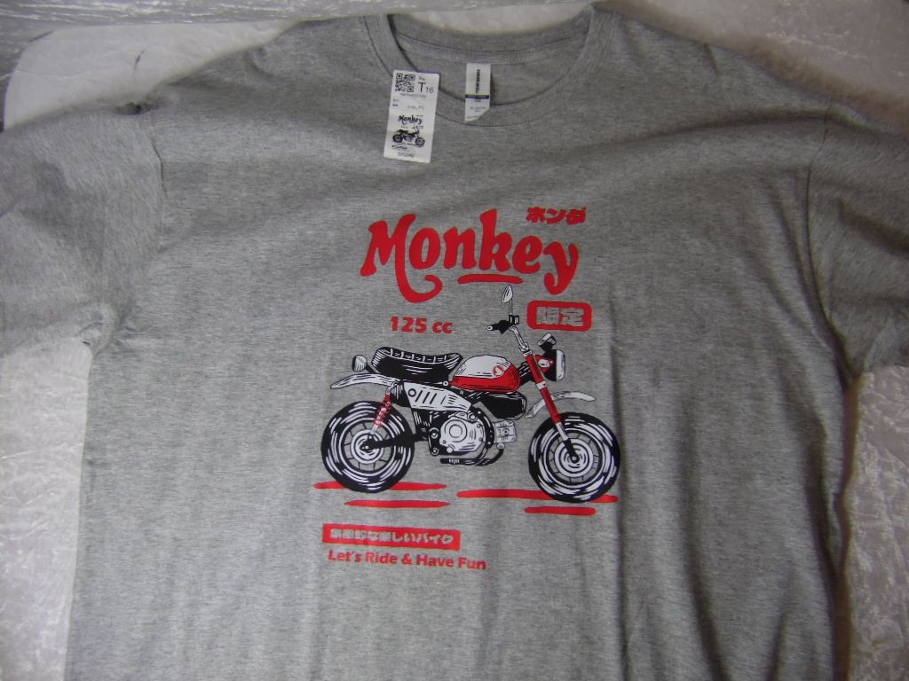 T-Shirt &quot;Honda Monkey 125&quot; grey   3XL