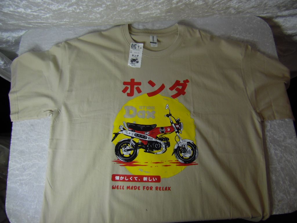 ​T-Shirt &quot;Honda Dax ST125&quot; beige 3XL