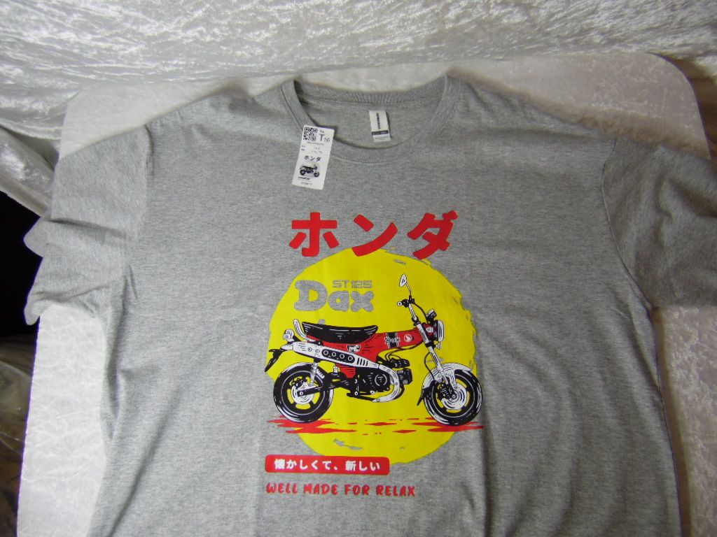 ​T-Shirt &quot;Honda Dax ST125&quot; grey 3XL