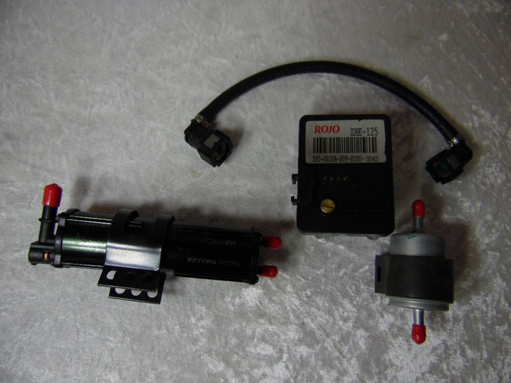 Benzinpumpen Set 125ccm Rojo