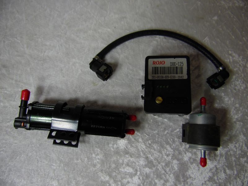 Benzinpumpen Set 125ccm Rojo