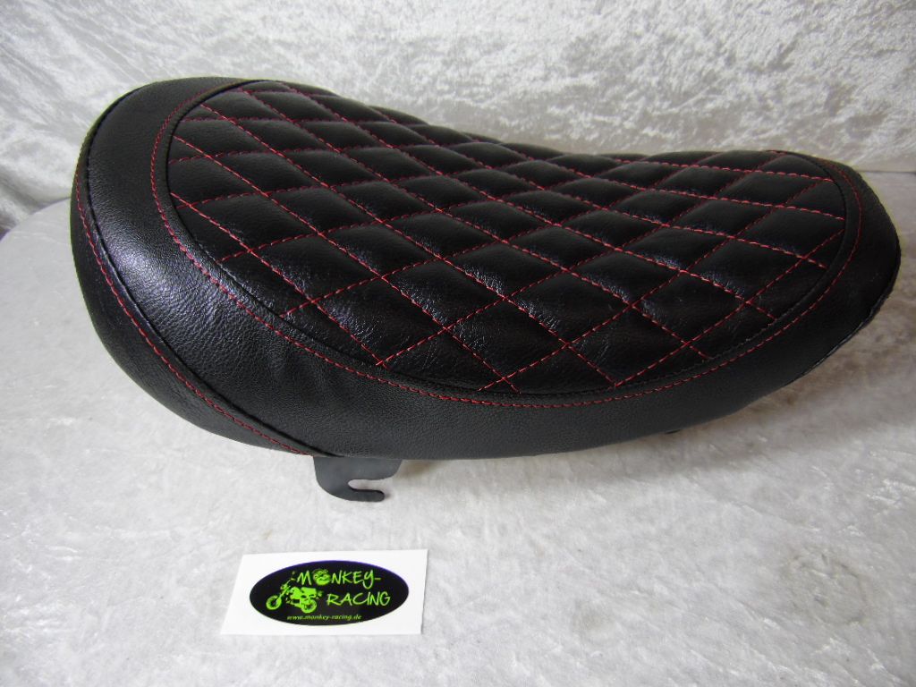 ​Sitzbank Monkey SkyMini new sport low Raute step rote Naht