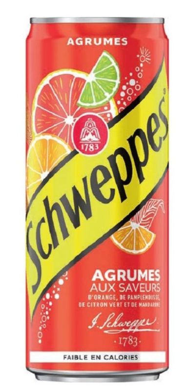 Schweppes agrumes sans sucre