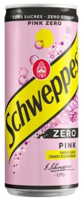 Boisson schweppes pink zero