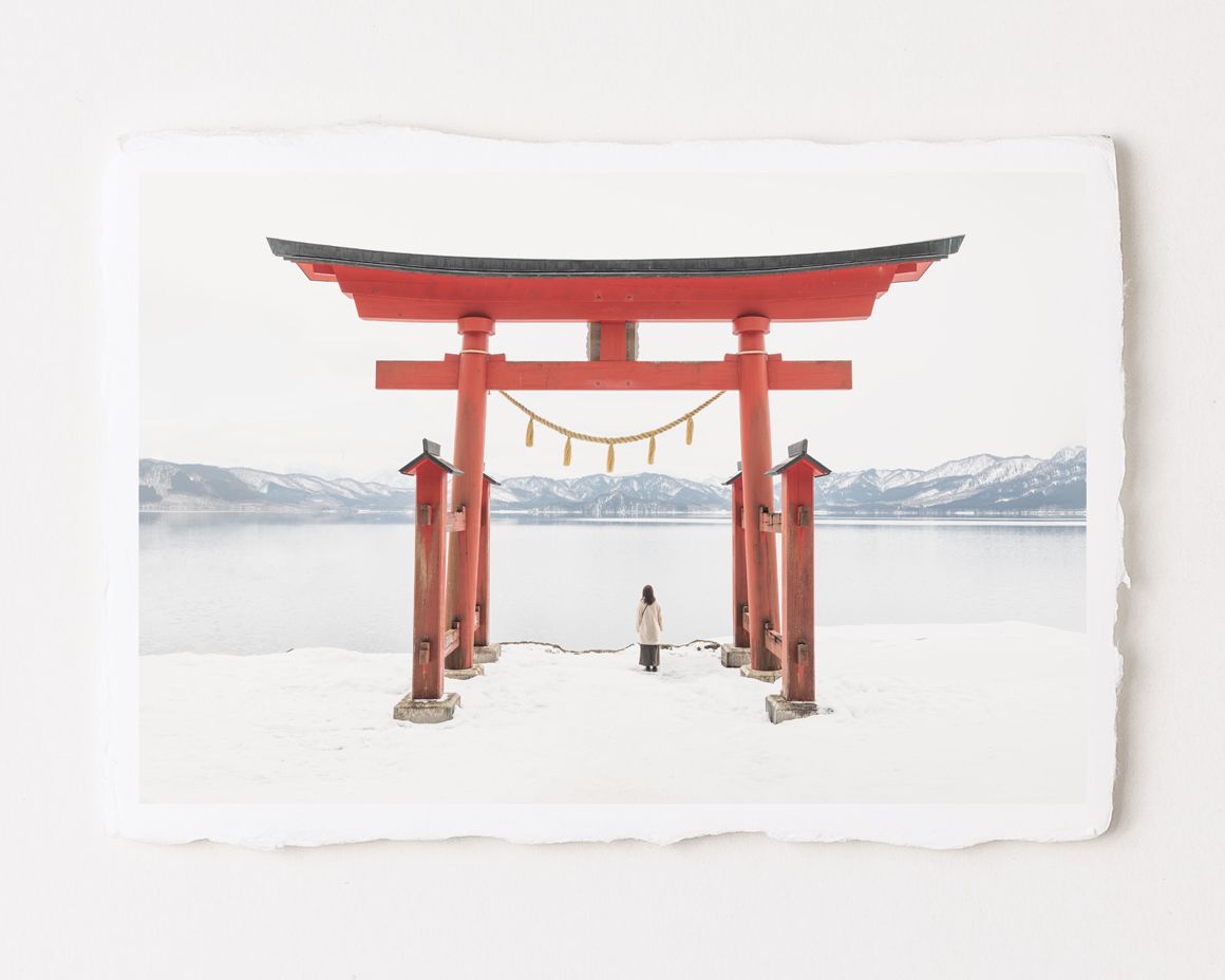 O-Torii at Gozanoishi Shrine - Special Limited Edition on handmade Washi Paper