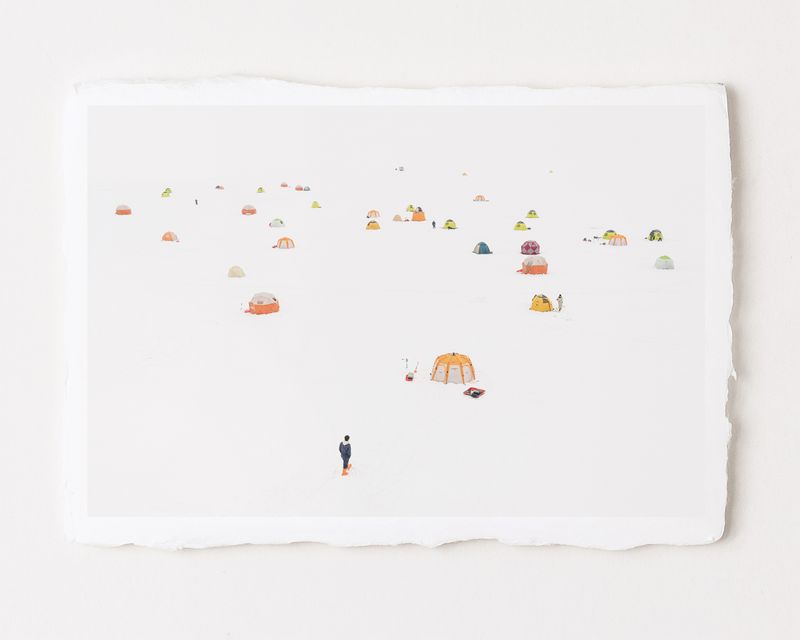 Ice Fishing - Special Limited Edition on handmade Washi Paper