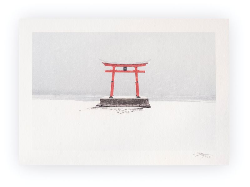 Konpira Shrine Torii - Limited Special Edition Print on Washi Paper