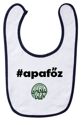 Baba-Apa előke - Baba-Apa logó feliratos #apafőz - Baba-Apa csoport