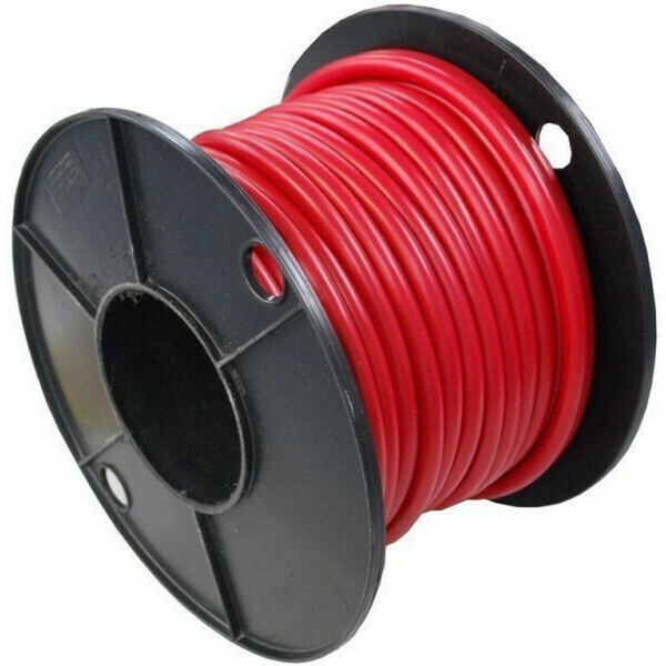 Accukabel rood 2,5mm² per rol (100m)