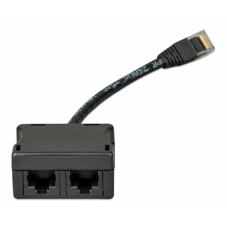 RJ45-splitter 1xRJ45 male/15cm cable/2xR