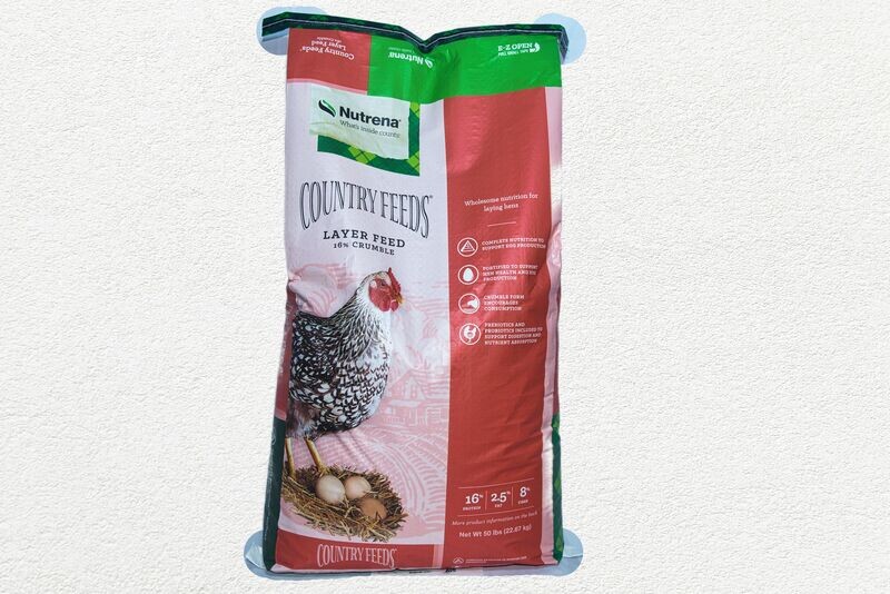 Nutrena Country Feeds Chicken Feed Layer Crumbles 50 lb