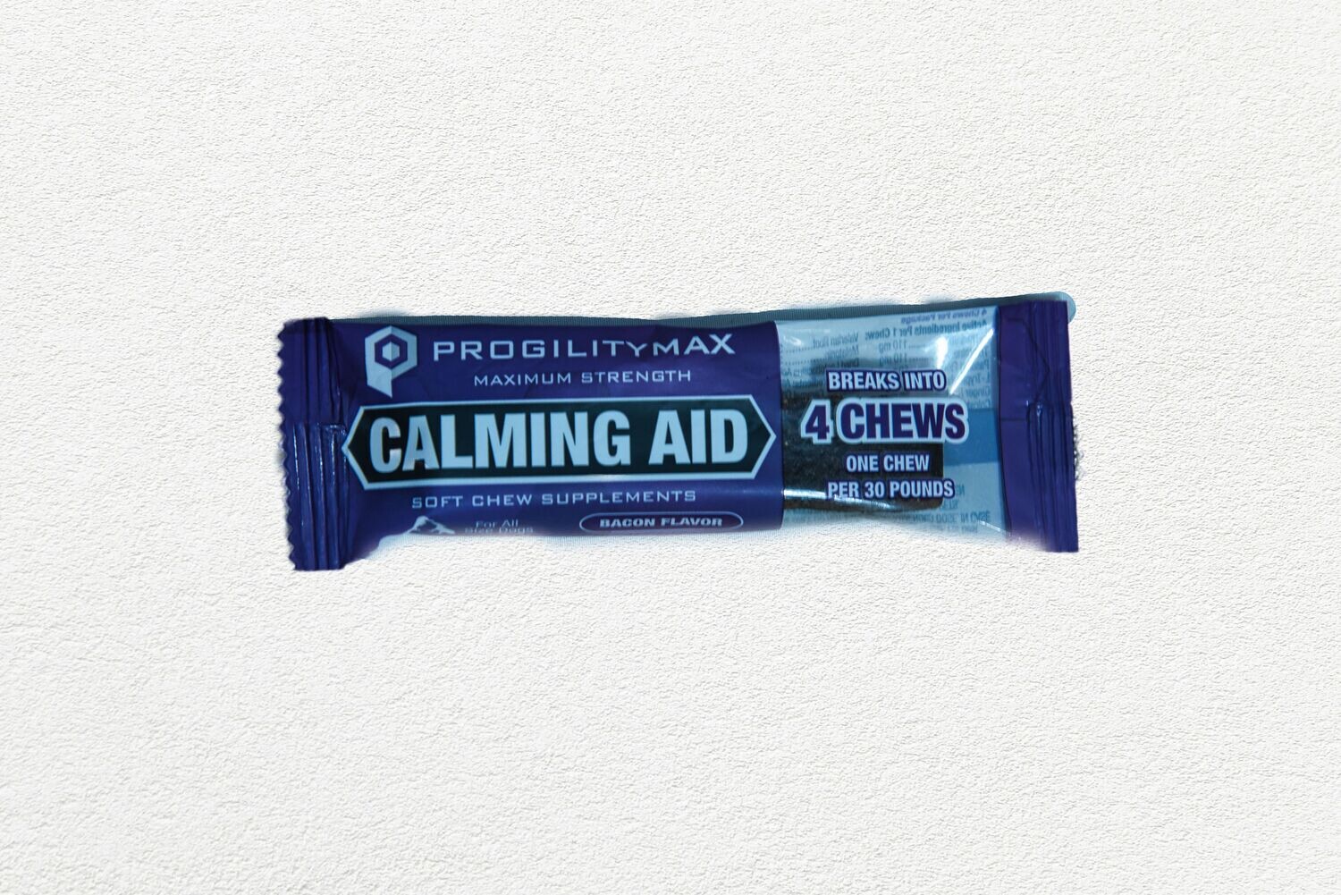 Nootie Progility Max Single Calming Dog Treat - Bacon Flavor Soft Chews