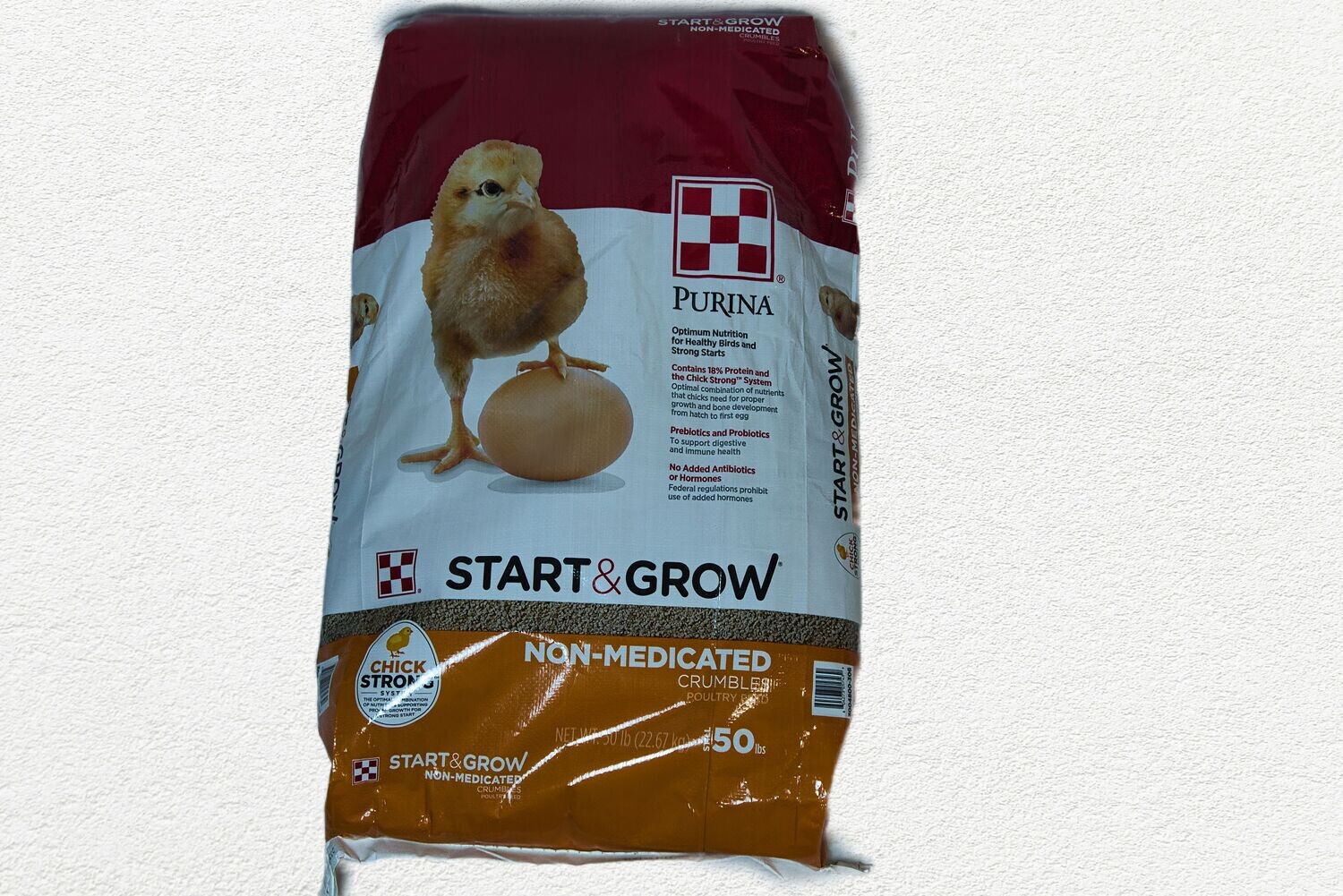 Purina Chicken Feed Starter Grower Non Medicated 50 lb