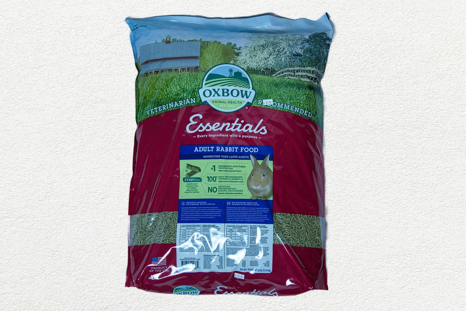 OXBOW BUNNY ESSENTIAL ADULT RABBIT 25 - LB