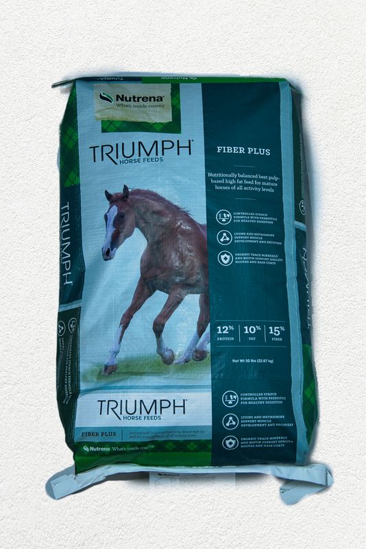 Nutrena Triumph Fiber Plus Horse Feed 50 - LB