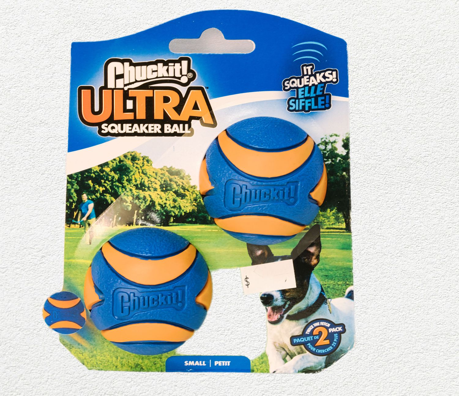 Chuckit! Ultra Squeaker Balls Dog Toy Small 2pk