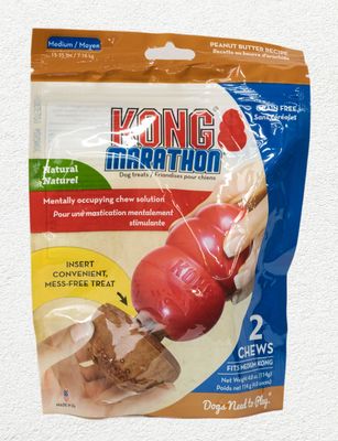 KONG MARATHON PEANUT MED 2PACK