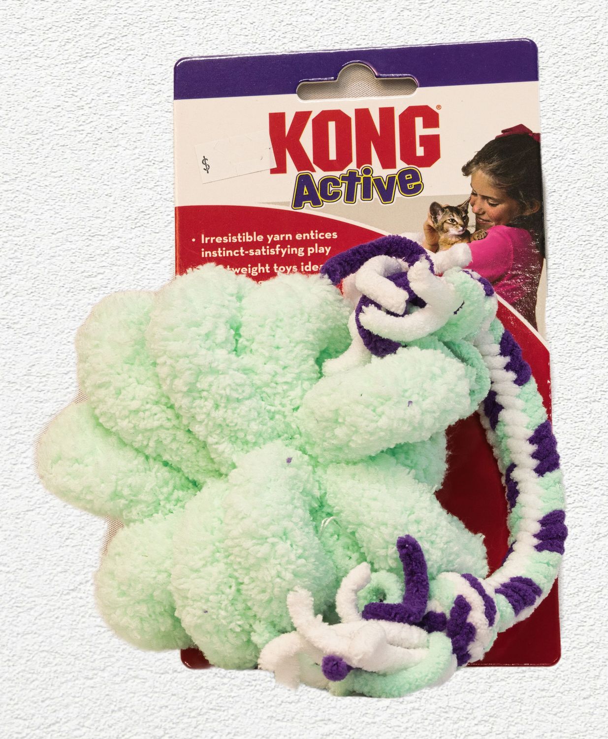 Kong Cat Active Rope Cat Toy Mint & Purple 2 pack