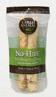 Earth Animal No-Hide Pork Chews large 2pk 7oz.