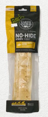 EARTH ANIMAL NO HIDE PEANUT BUTTER STRIPS 4PK