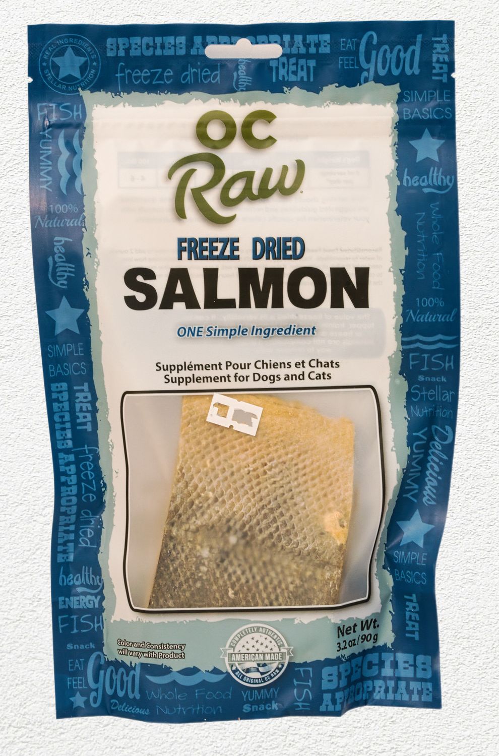 OC RAW FREEZE DRIED TREATS SALMON 3.2 OZ