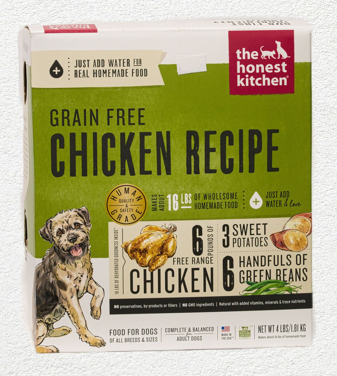 HONEST KITCHEN DOG GRAIN FREE CHICKEN FORCE 4 - LB