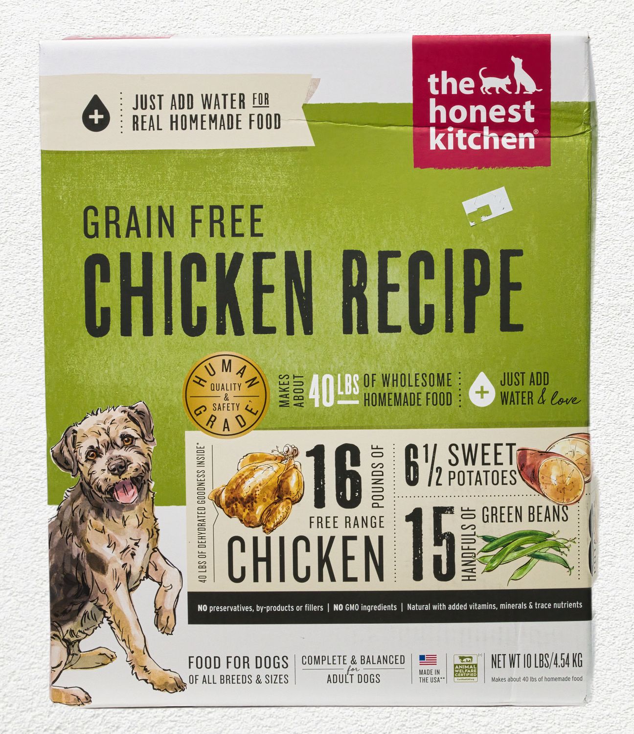 HONEST KITCHEN DOG GRAIN FREE CHICKEN FORCE 10 - LB