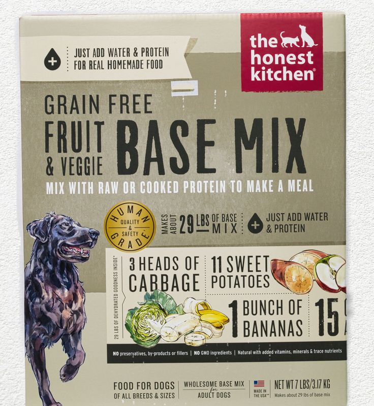 HONEST KITCHEN DOG GRAIN FREE FRUIT & VEGGIE BASE MIX  PREFERENCE 7 - LB