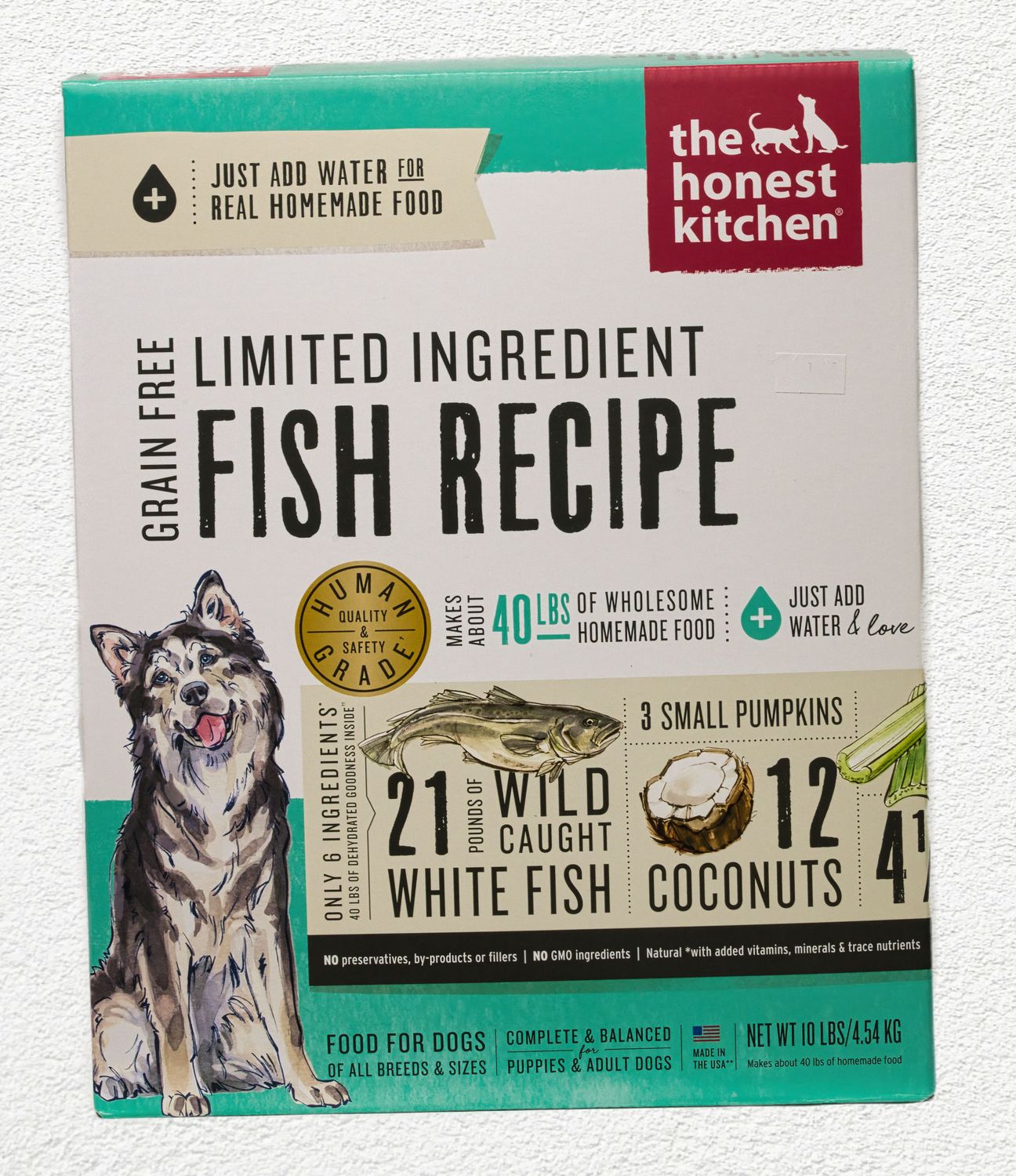 Honest Kitchen Dog Grain Free Lid Fish Brave 10 - Lb Honest Kitchen Dog Grain Free Lid Fish Brave 10 - Lb