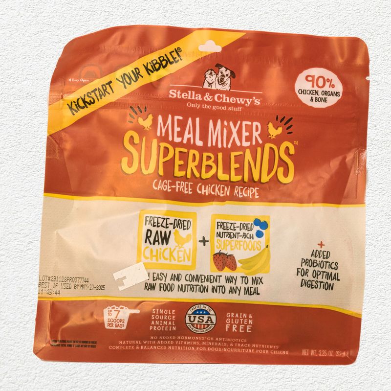 STELLA & CHEWY DOG FREEZE DRIED SUPERBLEND CHICKEN 3.25oz